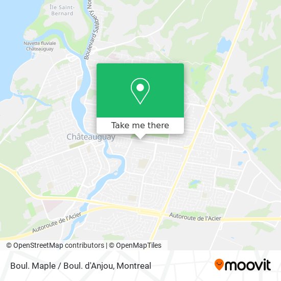 Boul. Maple / Boul. d'Anjou map