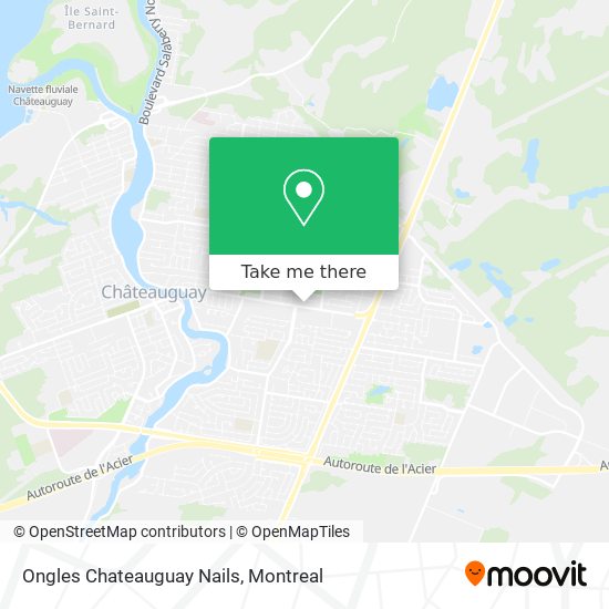 Ongles Chateauguay Nails map