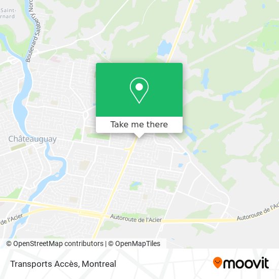 Transports Accès map