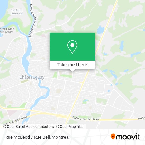 Rue McLeod / Rue Bell map