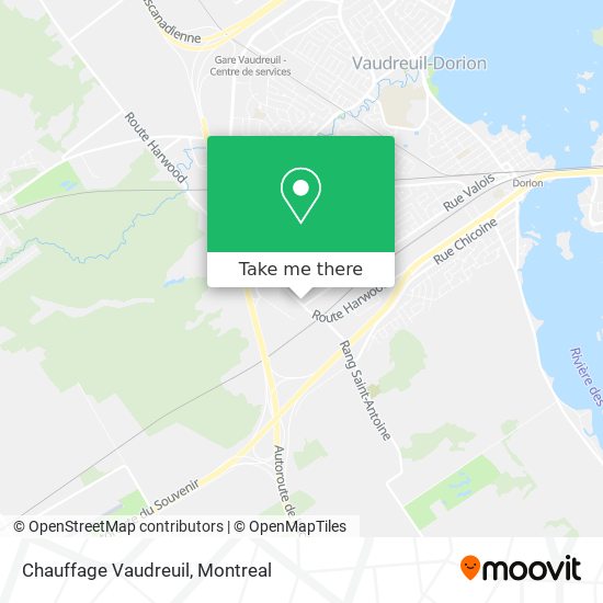 Chauffage Vaudreuil map