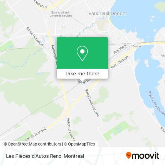 Les Pièces d'Autos Reno map