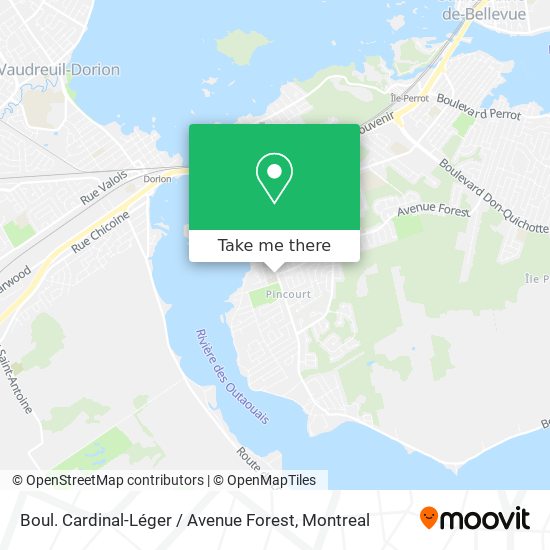 Boul. Cardinal-Léger / Avenue Forest map
