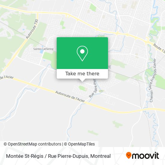Montée St-Régis / Rue Pierre-Dupuis map