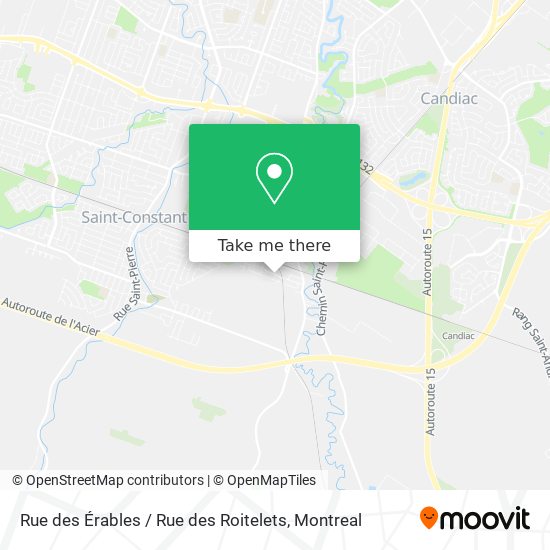 Rue des Érables / Rue des Roitelets map