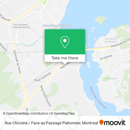 Rue Chicoine / Face au Passage Piétonnier map
