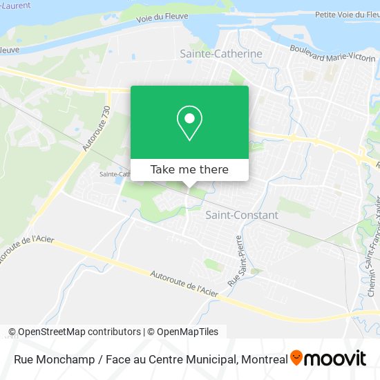 Rue Monchamp / Face au Centre Municipal map