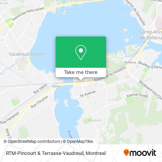 RTM-Pincourt & Terrasse-Vaudreuil map