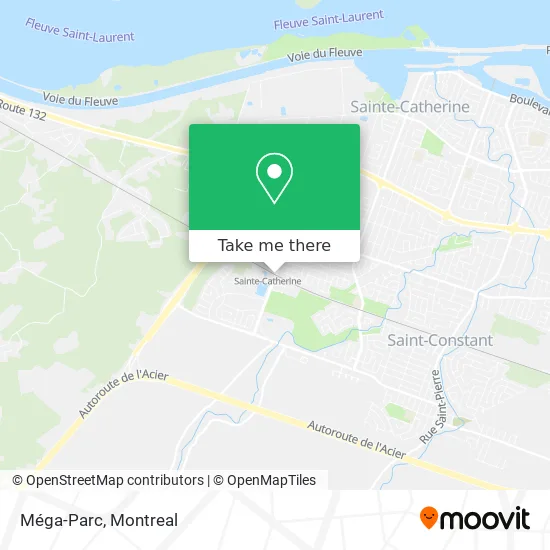 Méga-Parc map