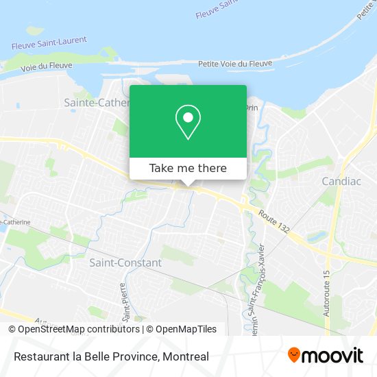 Restaurant la Belle Province map