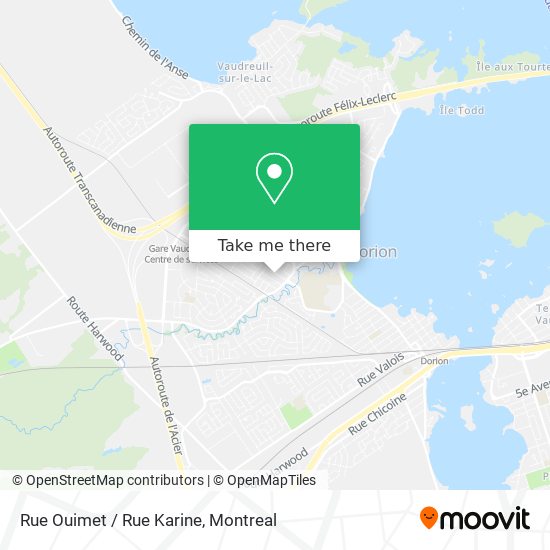 Rue Ouimet / Rue Karine map