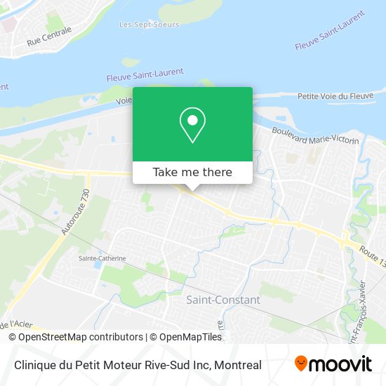 Clinique du Petit Moteur Rive-Sud Inc map