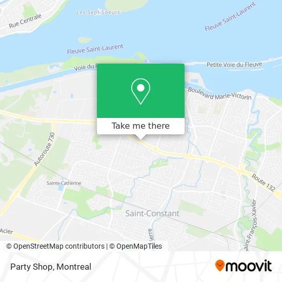 Party Shop map