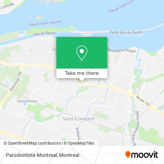 Parodontiste Montreal map