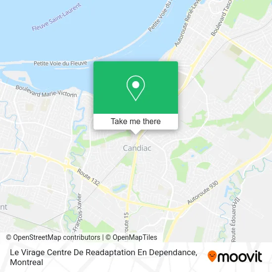 Le Virage Centre De Readaptation En Dependance map