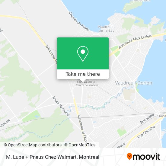 M. Lube + Pneus Chez Walmart map