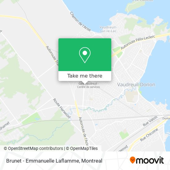 Brunet - Emmanuelle Laflamme map