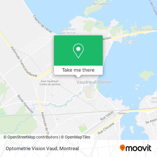 Optometrie Vision Vaud map
