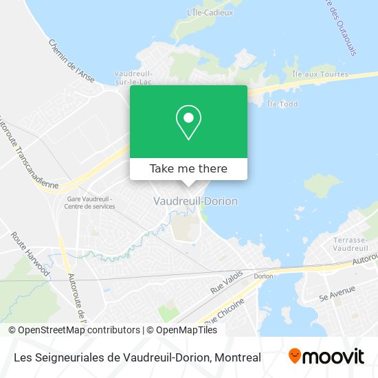 Les Seigneuriales de Vaudreuil-Dorion map