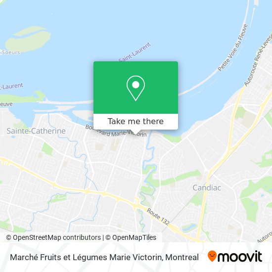 Marché Fruits et Légumes Marie Victorin map