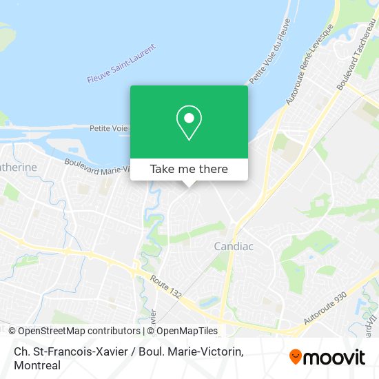 Ch. St-Francois-Xavier / Boul. Marie-Victorin map