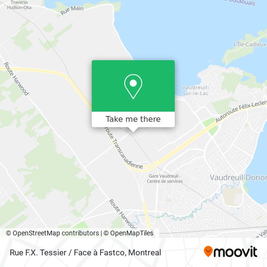 Rue F.X. Tessier / Face à Fastco map