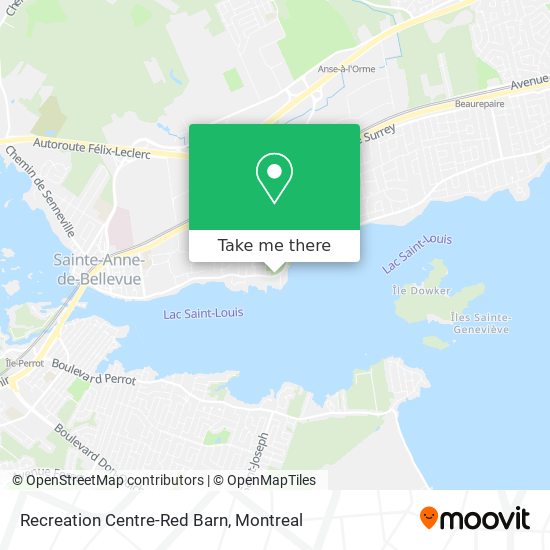 Recreation Centre-Red Barn map
