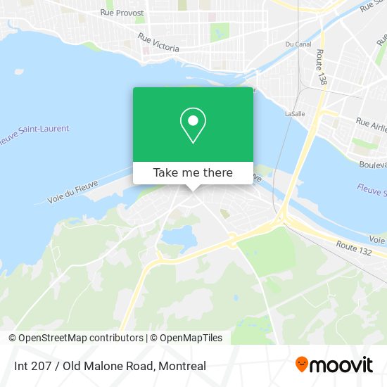 Int 207 / Old Malone Road map