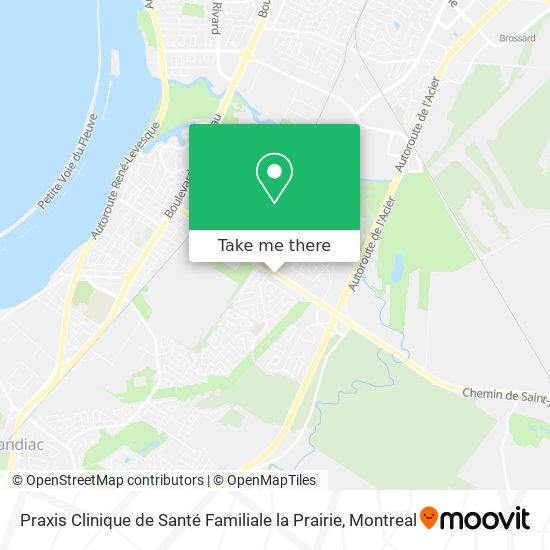 Praxis Clinique de Santé Familiale la Prairie map