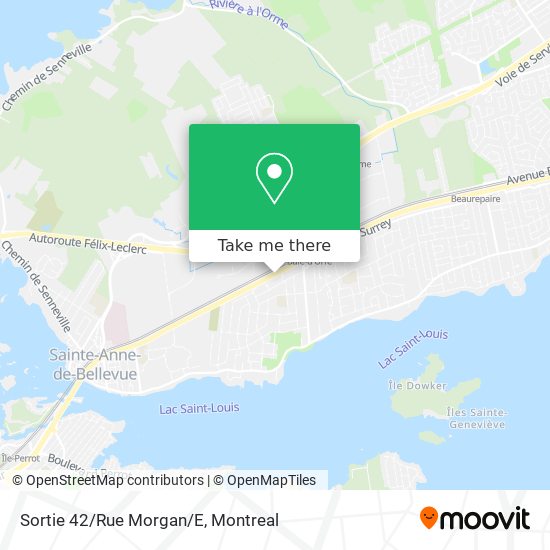 Sortie 42/Rue Morgan/E map