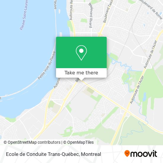 Ecole de Conduite Trans-Québec map