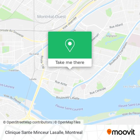 Clinique Sante Minceur Lasalle map