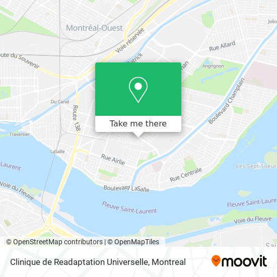 Clinique de Readaptation Universelle map