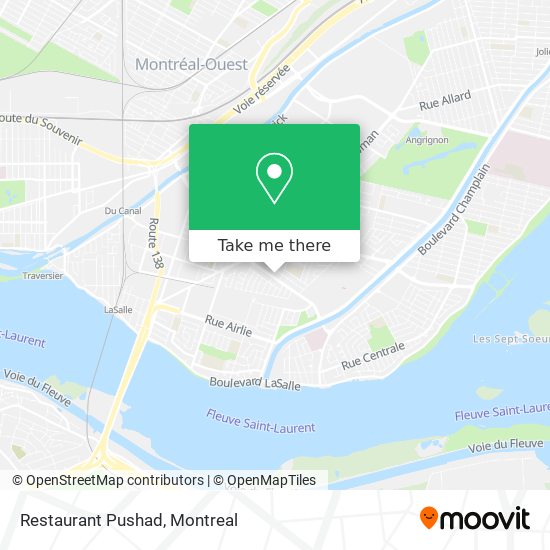 Restaurant Pushad map