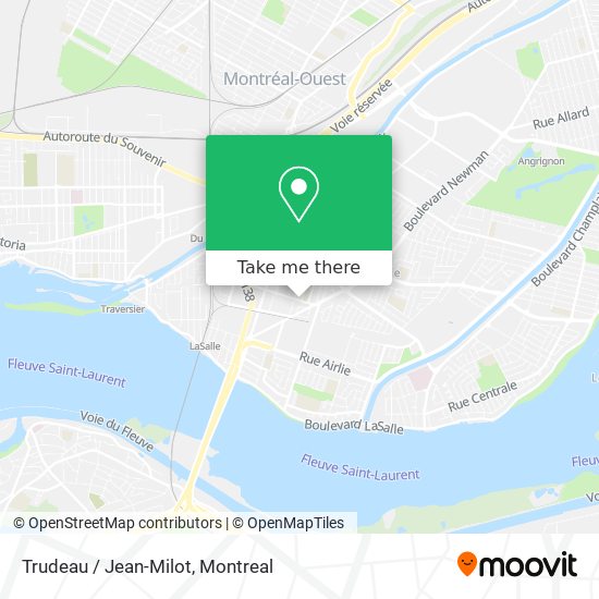 Trudeau / Jean-Milot map