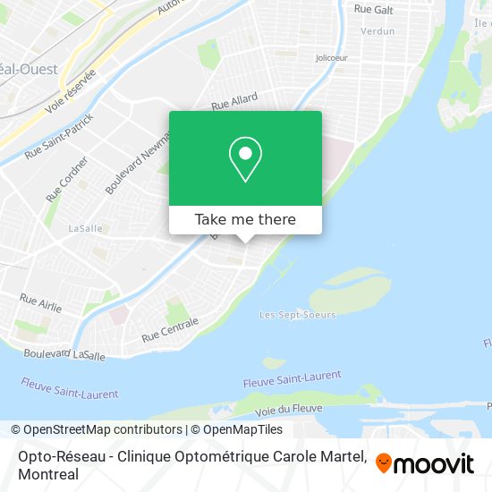 Opto-Réseau - Clinique Optométrique Carole Martel map