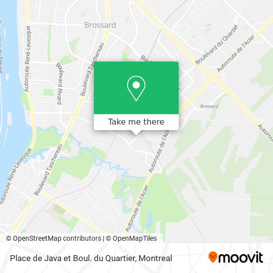 Place de Java et Boul. du Quartier map