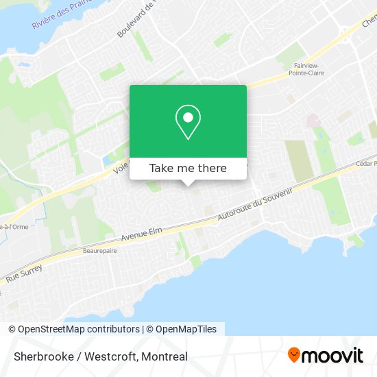 Sherbrooke / Westcroft map