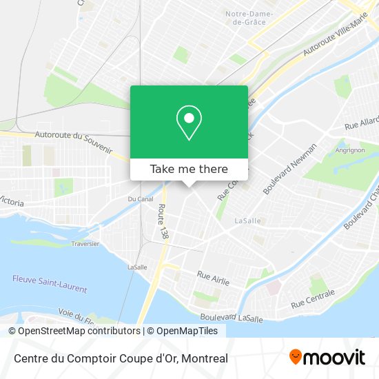 Centre du Comptoir Coupe d'Or map