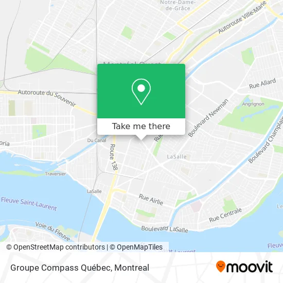 Groupe Compass Québec map