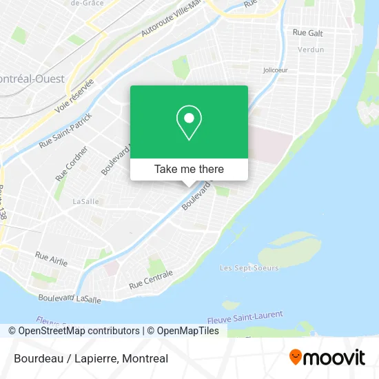 Bourdeau / Lapierre map