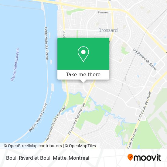 Boul. Rivard et Boul. Matte map