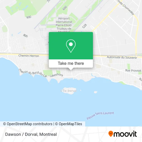 Dawson / Dorval map