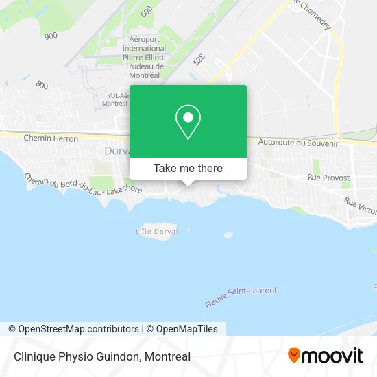 Clinique Physio Guindon map