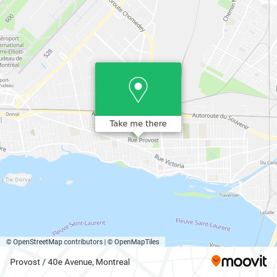 Provost / 40e Avenue map