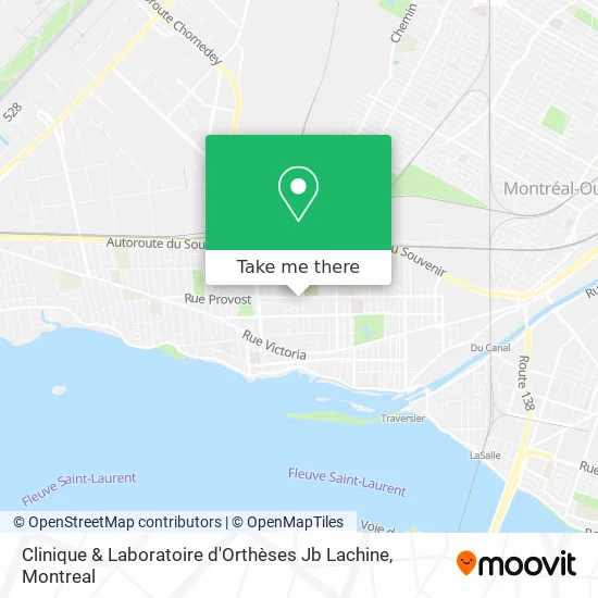 Clinique & Laboratoire d'Orthèses Jb Lachine map
