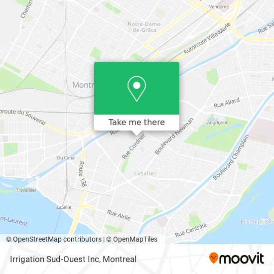 Irrigation Sud-Ouest Inc map