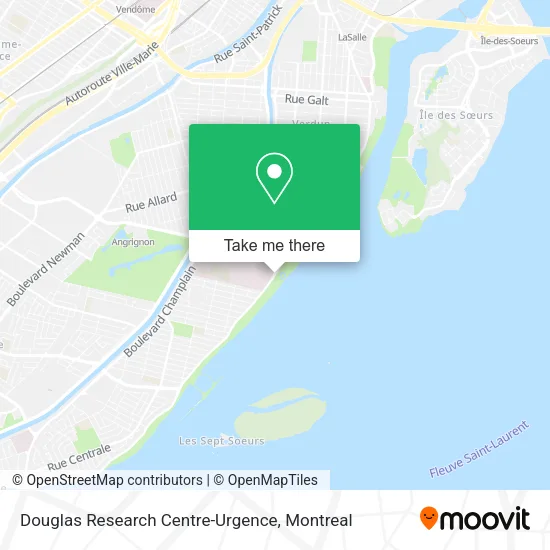 Douglas Research Centre-Urgence map