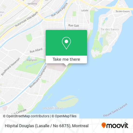 Hôpital Douglas (Lasalle / No 6875) map