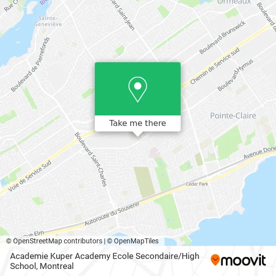 Academie Kuper Academy Ecole Secondaire / High School map